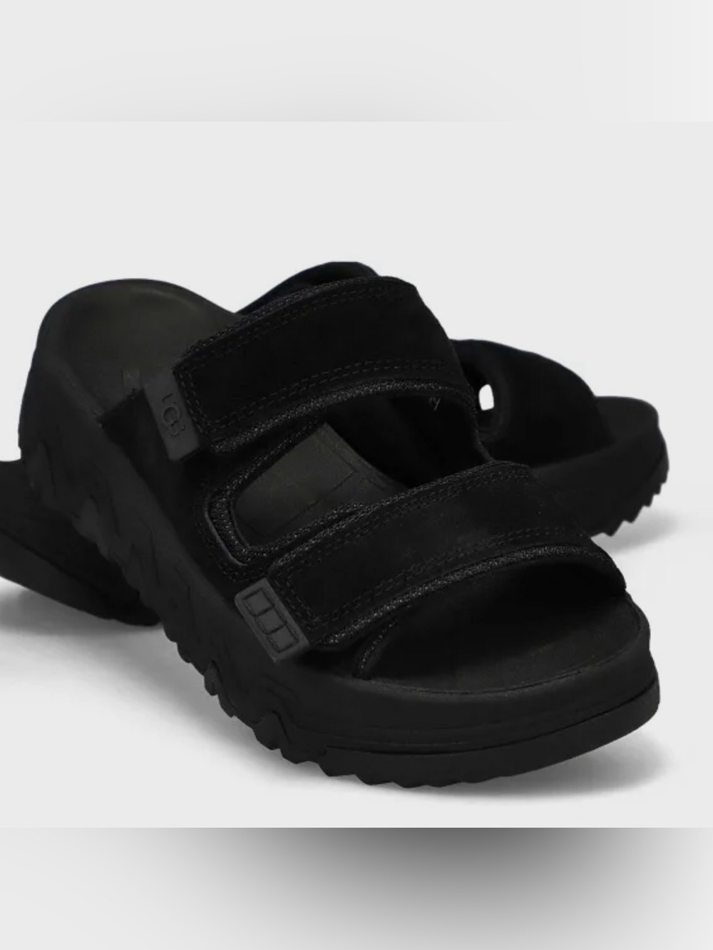 UGG CapTrail Strap Slide Sandals Black Size 9 NIB